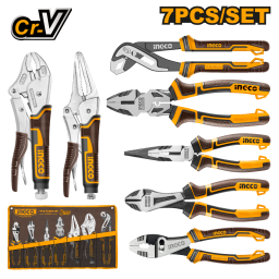 SET X 7 PINZAS SURTIDAS HERRAMIENTAS MANUALES  INGCO COS23036 