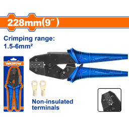 PINZA CRIMPEADORA COMPRIMIR TERMINALES 1.5-6MM2 WADFOW WCP2609