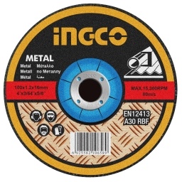 DISCO CORTE METAL 7" X 3MM INGCO MCD301801 CENTRO DEPRIMIDO 180X3MMX22,2MM