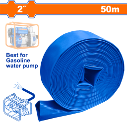 MANGUERA PLANA AGUA MOTOBOMBA PVC 2" 4 BAR 50M WADFOW WPFH0205